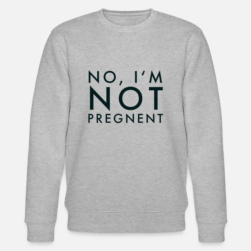 Ich bin nicht schwanger! - Stanley/Stella Unisex Bio-Sweatshirt CHANGER  - Grau meliert