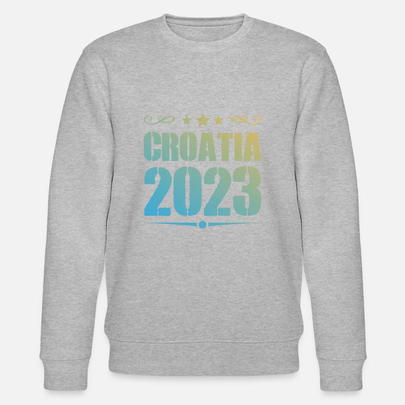 Croatia 2023 - Stanley/Stella Unisex Bio-Sweatshirt CHANGER  - Grau meliert