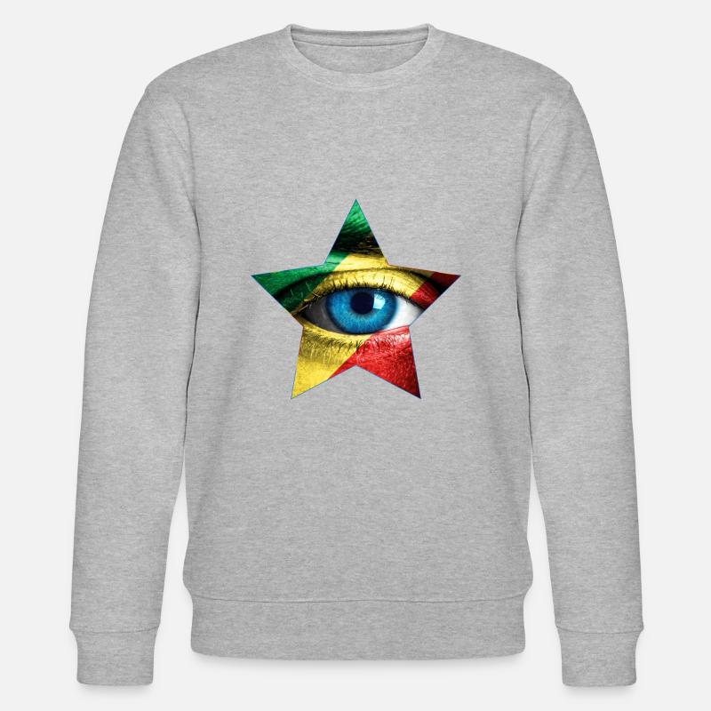 Œil de Zahir - Sweat bio CHANGER Stanley/Stella Unisexe - gris chiné