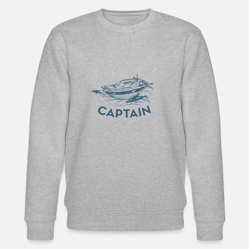 Capitaine de bateau à moteur - Sweat bio CHANGER Stanley/Stella Unisexe - gris chiné