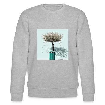 RECYCLE x NEW LIFE 12 - Stanley/Stella Unisex Bio-Sweatshirt CHANGER  - Grau meliert - Vorne - Nik (191cm) & Marisol (170cm)