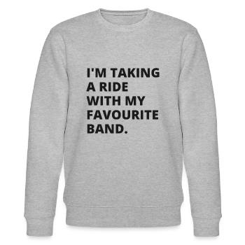 Quote #1 - Stanley/Stella Unisex Bio-Sweatshirt CHANGER  - Grau meliert - Vorne - Nik (191cm) & Marisol (170cm)