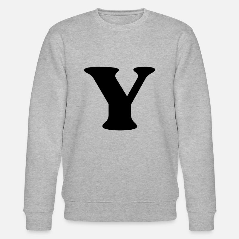 Letter y - Stanley/Stella CHANGER Unisex Organic Sweatshirt - heather grey