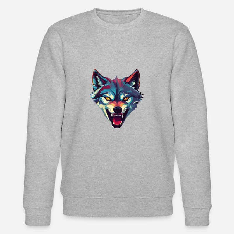 Loup - Sweat bio CHANGER Stanley/Stella Unisexe - gris chiné