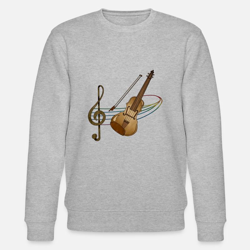 Violon - Sweat bio CHANGER Stanley/Stella Unisexe - gris chiné