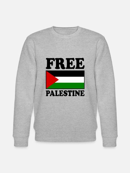 Free palestine - Stanley/Stella CHANGER Unisex Organic Sweatshirt - heather grey