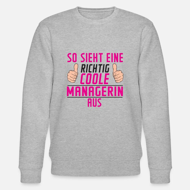 Managerin | Definition | lustig | Management - Stanley/Stella Unisex Bio-Sweatshirt CHANGER  - Grau meliert