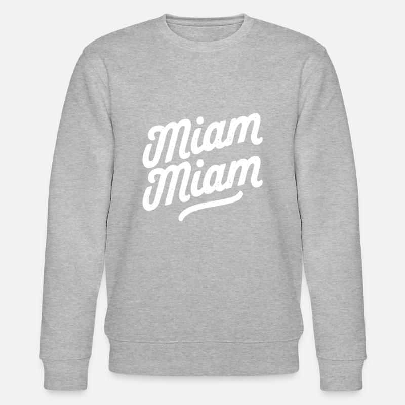 Miam miam - Sweat bio CHANGER Stanley/Stella Unisexe - gris chiné