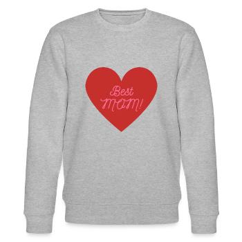 Best Mom - Stanley/Stella Unisex Bio-Sweatshirt CHANGER  - Grau meliert - Vorne - Nik (191cm) & Marisol (170cm)