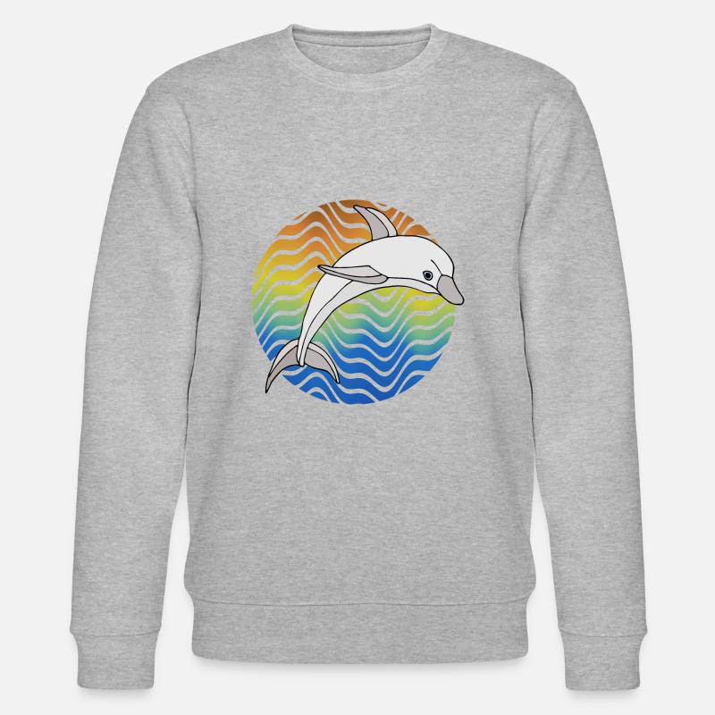 Delfin - Stanley/Stella Unisex Bio-Sweatshirt CHANGER  - Grau meliert