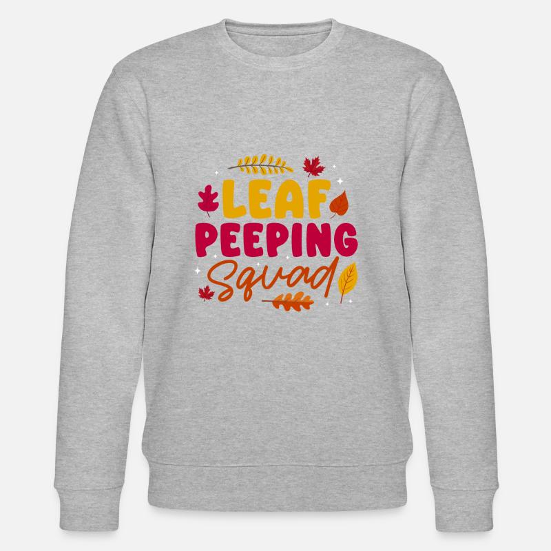 Leaf Peeping Squad Autumn Leaf Peeper - Sweat bio CHANGER Stanley/Stella Unisexe - gris chiné