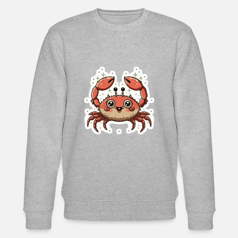 Amoureux du crabe - Sweat bio CHANGER Stanley/Stella Unisexe - gris chiné