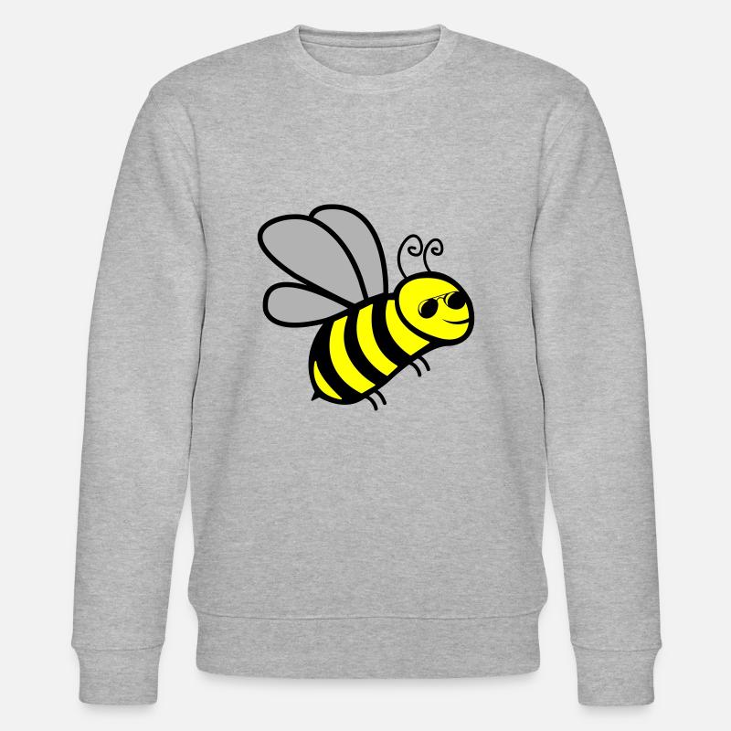 biene cool - Stanley/Stella Unisex Bio-Sweatshirt CHANGER  - Grau meliert