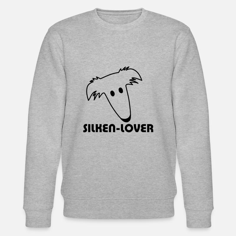 Silken Wind Hound - Stanley/Stella CHANGER Unisex Organic Sweatshirt - heather grey