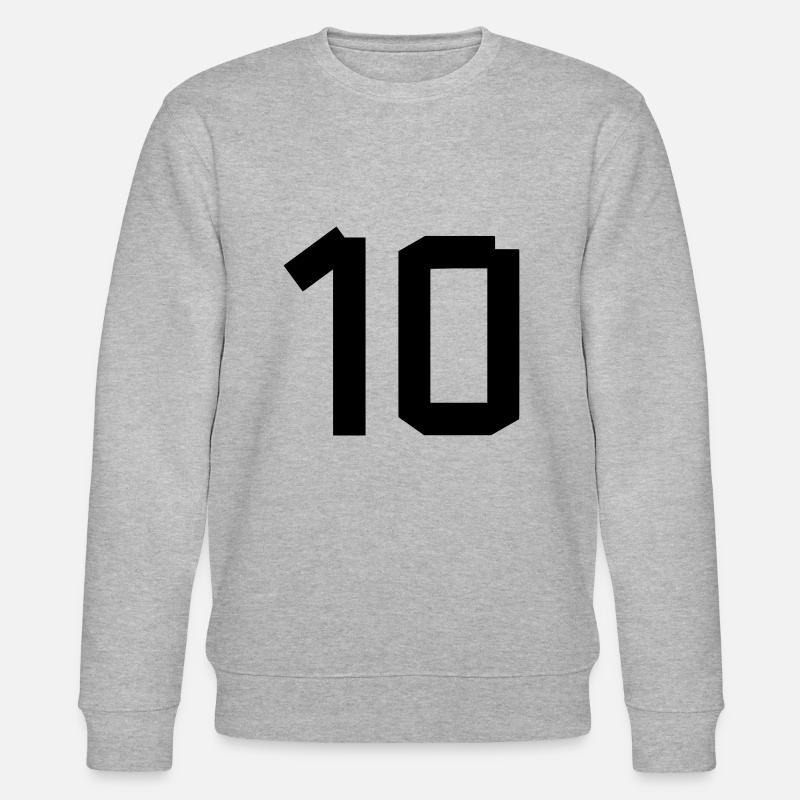 Number 10 - Stanley/Stella Unisex Bio-Sweatshirt CHANGER - Grau meliert