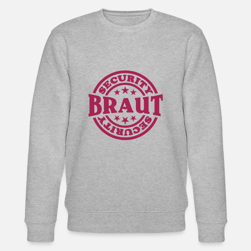 Braut Security (Stempel) - Stanley/Stella Unisex Bio-Sweatshirt CHANGER - Grau meliert