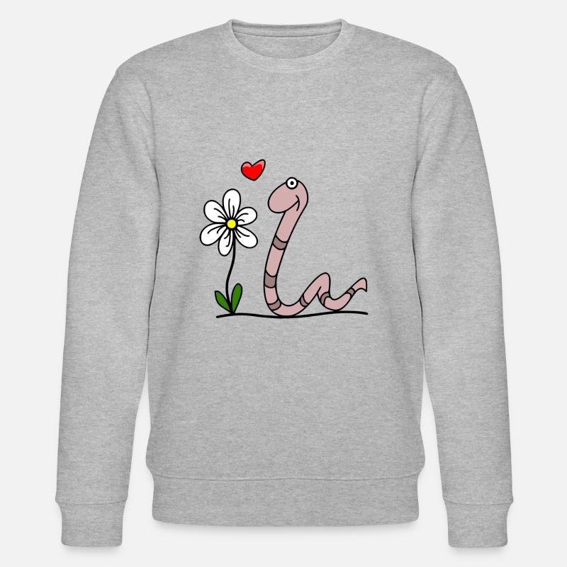Ver avec fleur - Sweat bio CHANGER Stanley/Stella Unisexe - gris chiné
