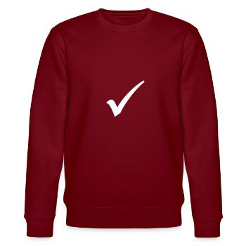 hook - Stanley/Stella CHANGER Unisex Organic Sweatshirt - burgundy - Front - Nik (191cm) & Marisol (170cm)