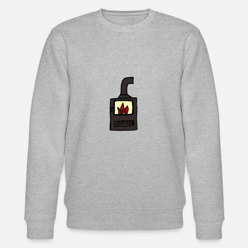 Feu, four, idée cadeau - Sweat bio CHANGER Stanley/Stella Unisexe - gris chiné