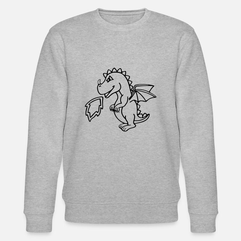 Drache - Stanley/Stella Unisex Bio-Sweatshirt CHANGER  - Grau meliert