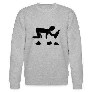 Party - Stanley/Stella Unisex Bio-Sweatshirt CHANGER  - Grau meliert - Vorne - Nik (191cm) & Marisol (170cm)
