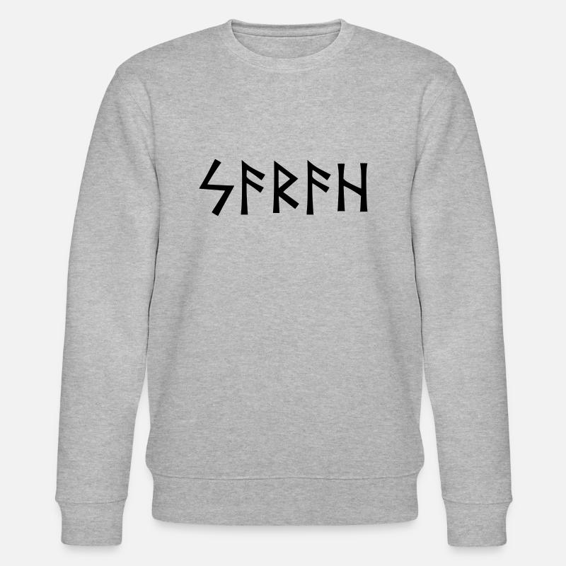 Nom - Sarah - en runes - Sweat bio CHANGER Stanley/Stella Unisexe - gris chiné