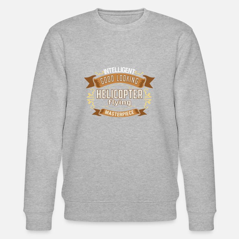 Helicopter - Stanley/Stella Unisex Bio-Sweatshirt CHANGER  - Grau meliert