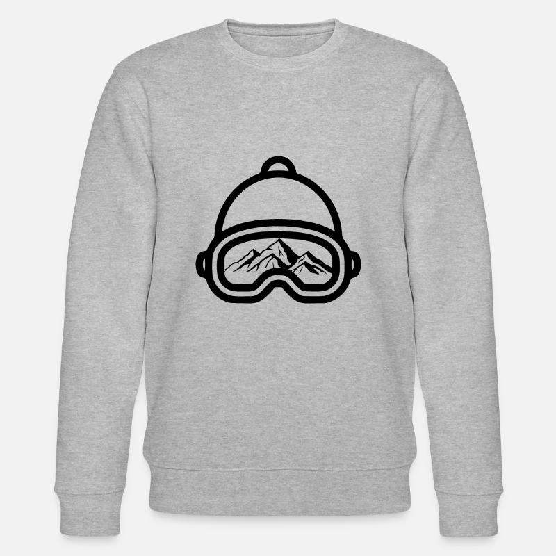 Snowboard Snowboarder - Stanley/Stella Unisex Bio-Sweatshirt CHANGER  - Grau meliert