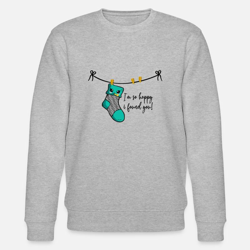 Perfektes Paar Socken/Strümpfe (Partnermotiv) - Stanley/Stella Unisex Bio-Sweatshirt CHANGER - Grau meliert