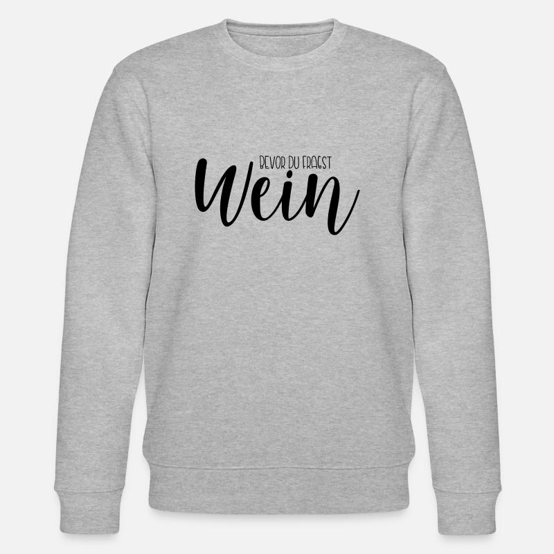Wein - Stanley/Stella Unisex Bio-Sweatshirt CHANGER - Grau meliert