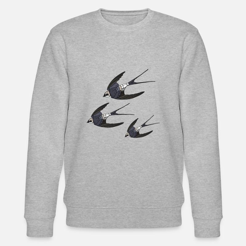 Oiseaux - Sweat bio CHANGER Stanley/Stella Unisexe - gris chiné