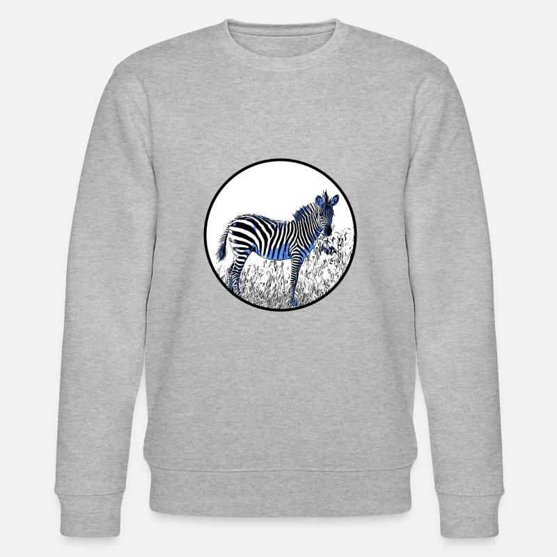 Zebra - Stanley/Stella Unisex Bio-Sweatshirt CHANGER  - Grau meliert