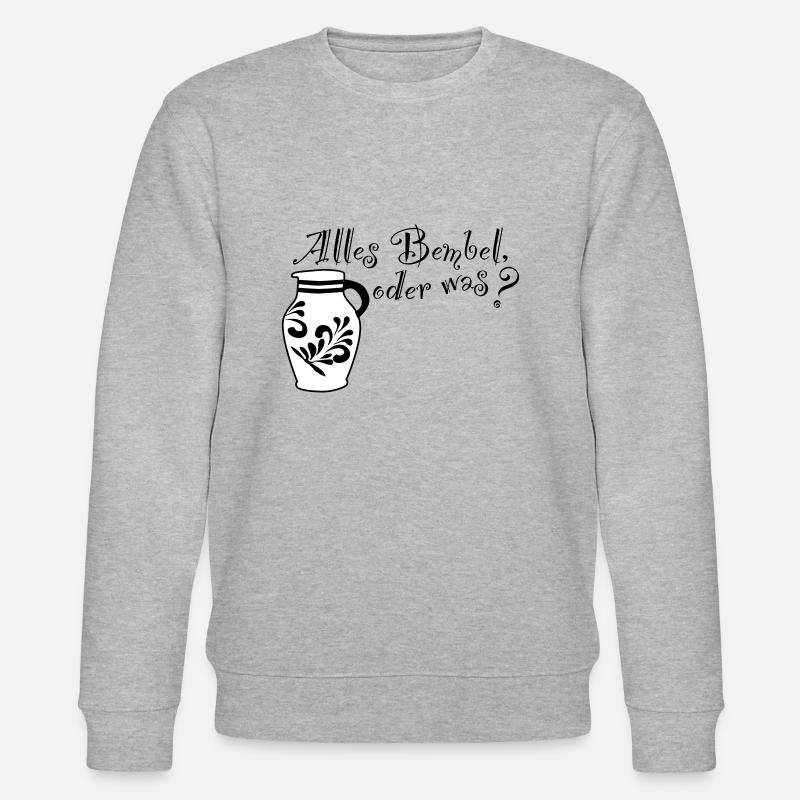 Alles Bembel oder was? - Stanley/Stella Unisex Bio-Sweatshirt CHANGER  - Grau meliert