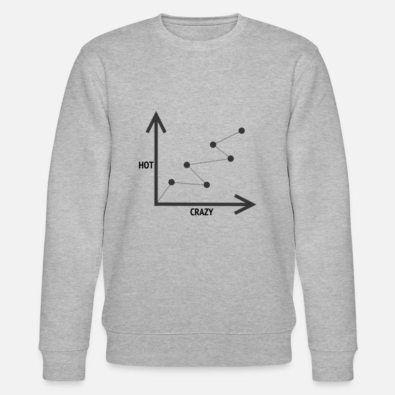 HOT-CRAZY SKALA - Stanley/Stella Unisex Bio-Sweatshirt CHANGER  - Grau meliert