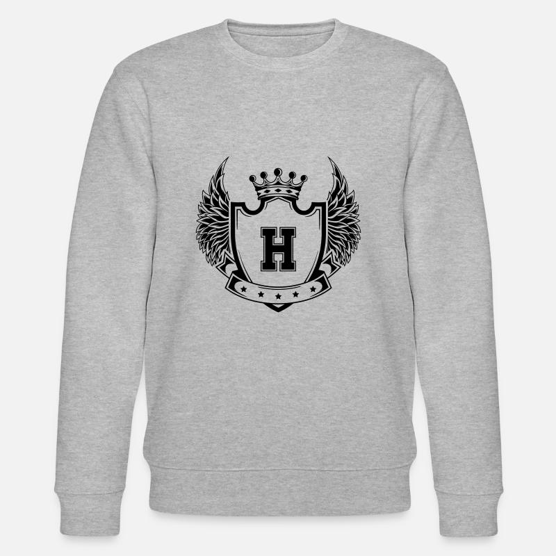 Wappen H - Stanley/Stella Unisex Bio-Sweatshirt CHANGER  - Grau meliert