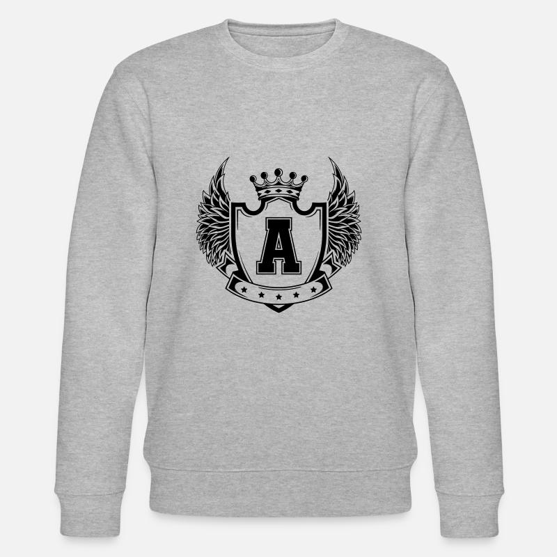 Wappen A - Stanley/Stella Unisex Bio-Sweatshirt CHANGER  - Grau meliert