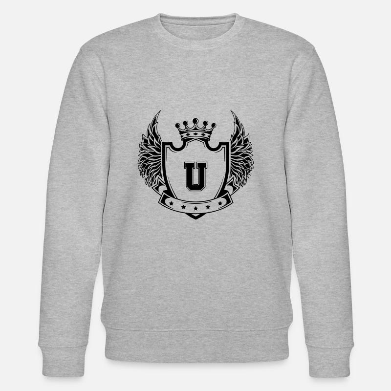 Wappen U - Stanley/Stella Unisex Bio-Sweatshirt CHANGER  - Grau meliert