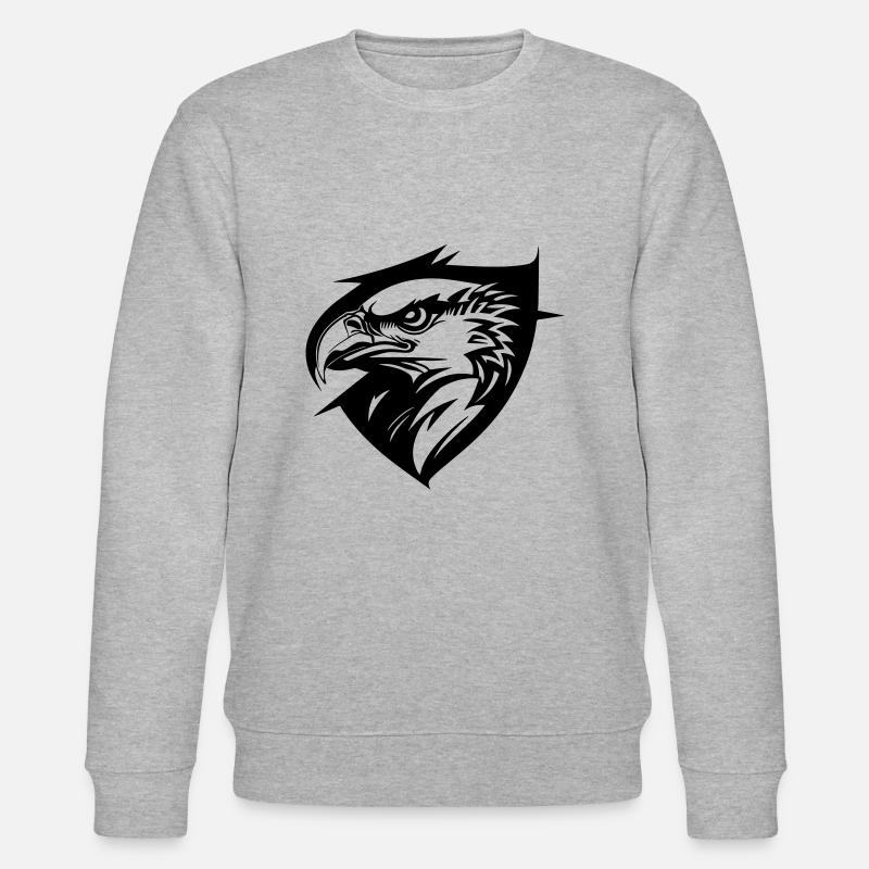 aigle de profil - Sweat bio CHANGER Stanley/Stella Unisexe - gris chiné