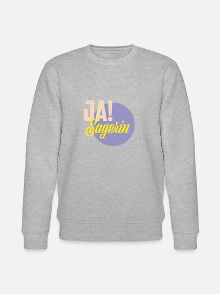 ja Sagerin - Stanley/Stella Unisex Bio-Sweatshirt CHANGER  - Grau meliert