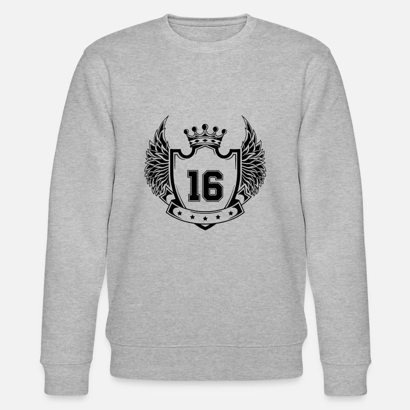 Wappen 16 - Stanley/Stella Unisex Bio-Sweatshirt CHANGER  - Grau meliert
