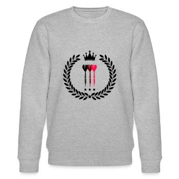 dart - Stanley/Stella Unisex Bio-Sweatshirt CHANGER  - Grau meliert - Vorne - Nik (191cm) & Marisol (170cm)