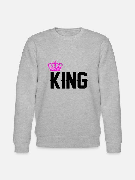 King - Stanley/Stella CHANGER Unisex Organic Sweatshirt - heather grey