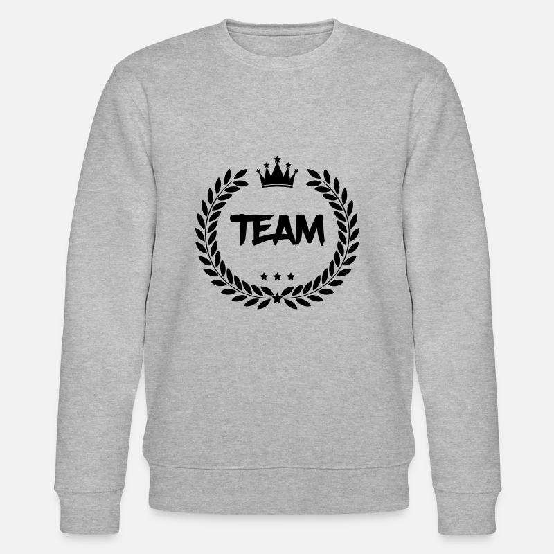 wappen team - Stanley/Stella Unisex Bio-Sweatshirt CHANGER  - Grau meliert