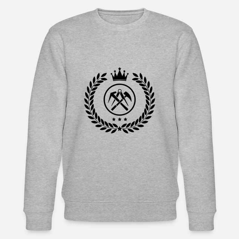 Armoiries des couvreurs - Sweat bio CHANGER Stanley/Stella Unisexe - gris chiné