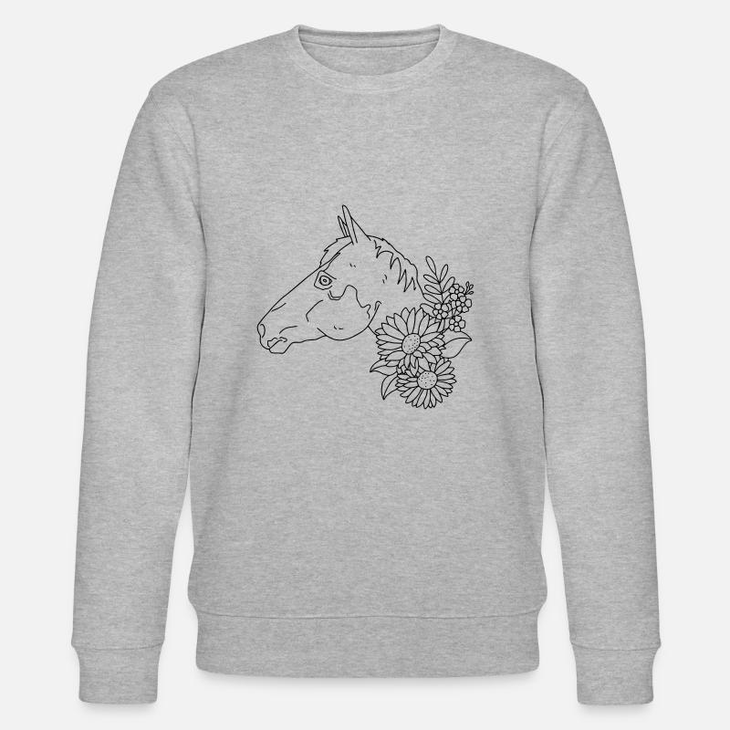 cheval - Sweat bio CHANGER Stanley/Stella Unisexe - gris chiné
