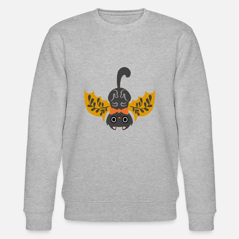 Chat chauve-souris folklorique - Sweat bio CHANGER Stanley/Stella Unisexe - gris chiné