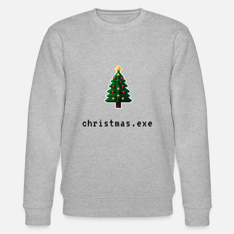 Pixel Christmas - Stanley/Stella Unisex Bio-Sweatshirt CHANGER  - Grau meliert