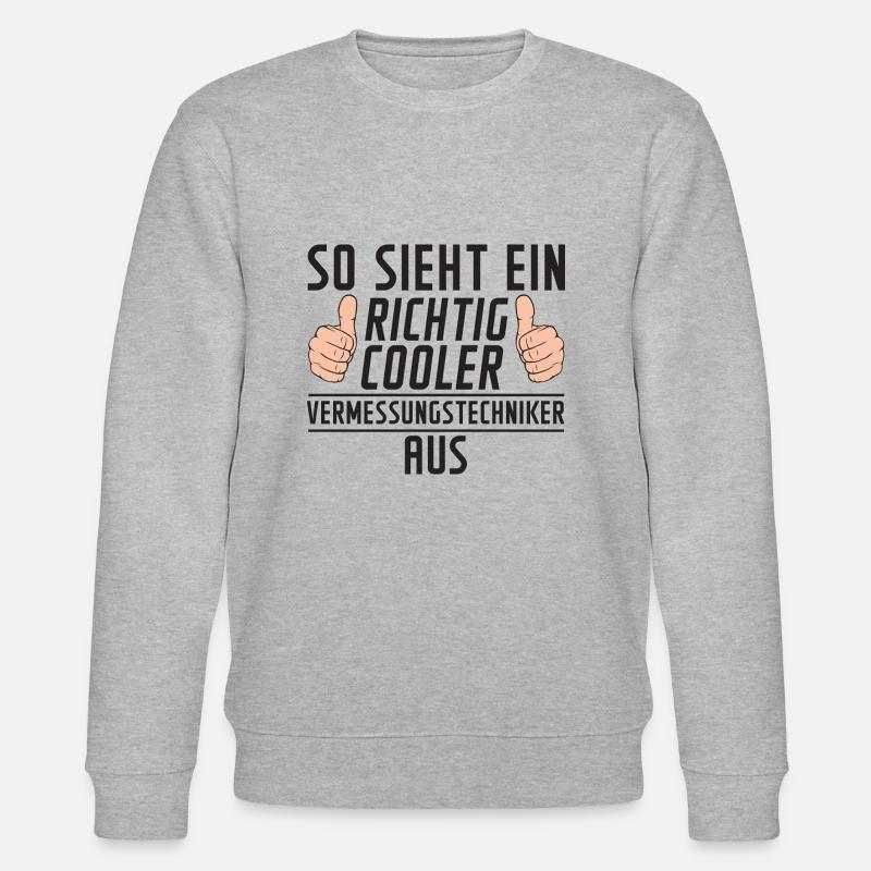 Vermessungstechniker | | Techniker | - Stanley/Stella Unisex Bio-Sweatshirt CHANGER  - Grau meliert