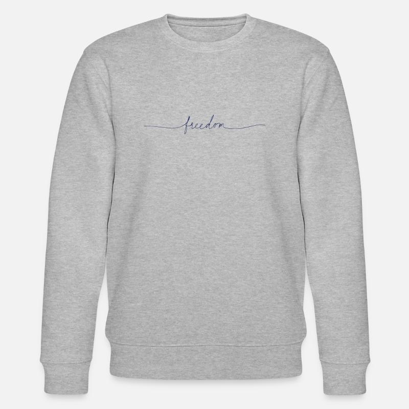 Freedom - Stanley/Stella Unisex Bio-Sweatshirt CHANGER  - Grau meliert