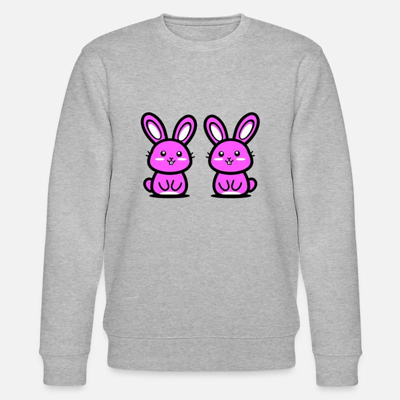 Easter Bunny Easter - Stanley/Stella CHANGER Unisex Organic Sweatshirt - heather grey